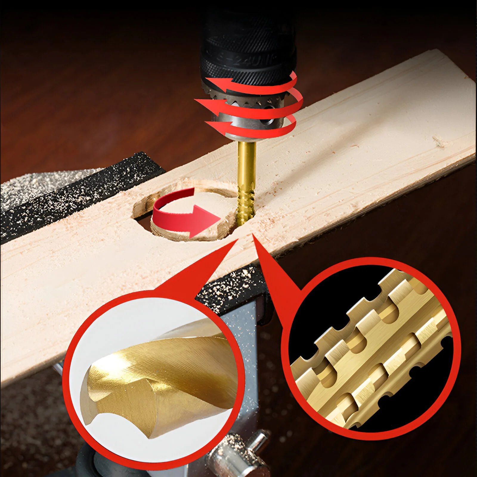 BoreMax™ - Spiralzahn-Sägebohrer (Satz von 6 Stück) - Image 4