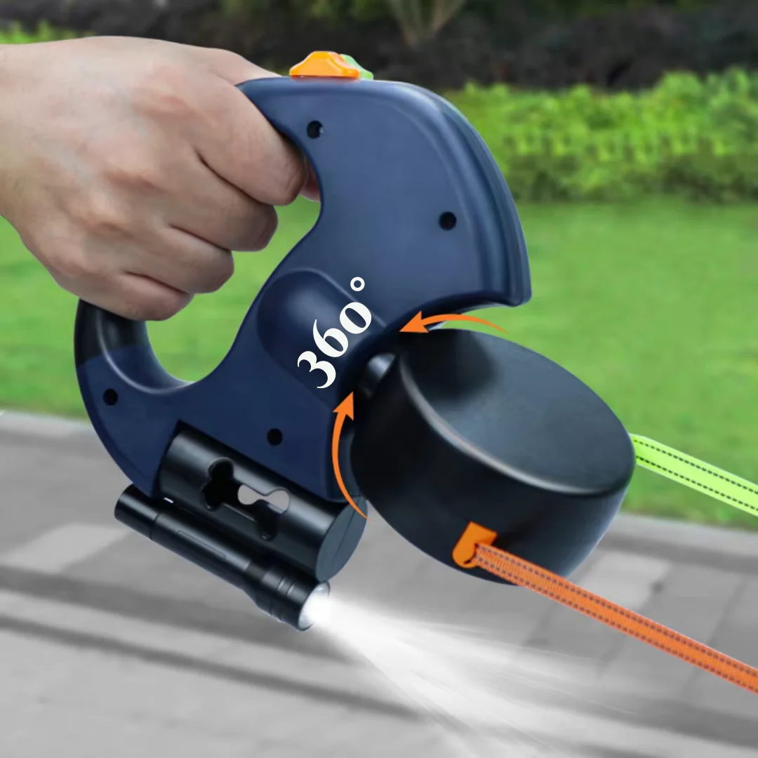 DuoLeash™ - Einziehbare Hundeleine mit LED-Licht - Image 2