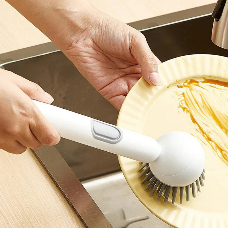 FlexiClean™ | Drehbare Topfbürste mit Seifenspender - Image 2