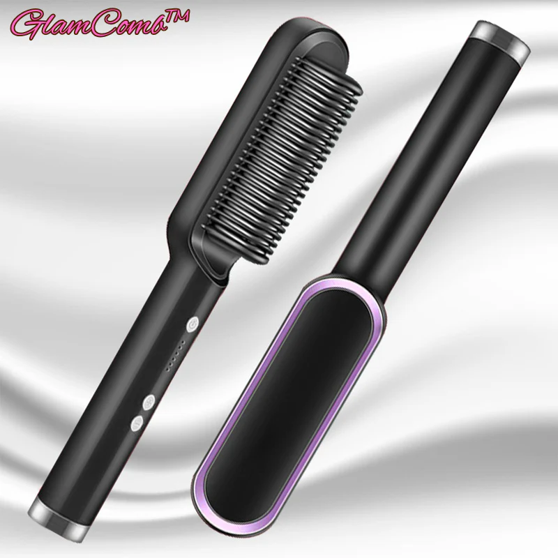GlamComb⢠| 2-in-1-Haarglättungsbßrste