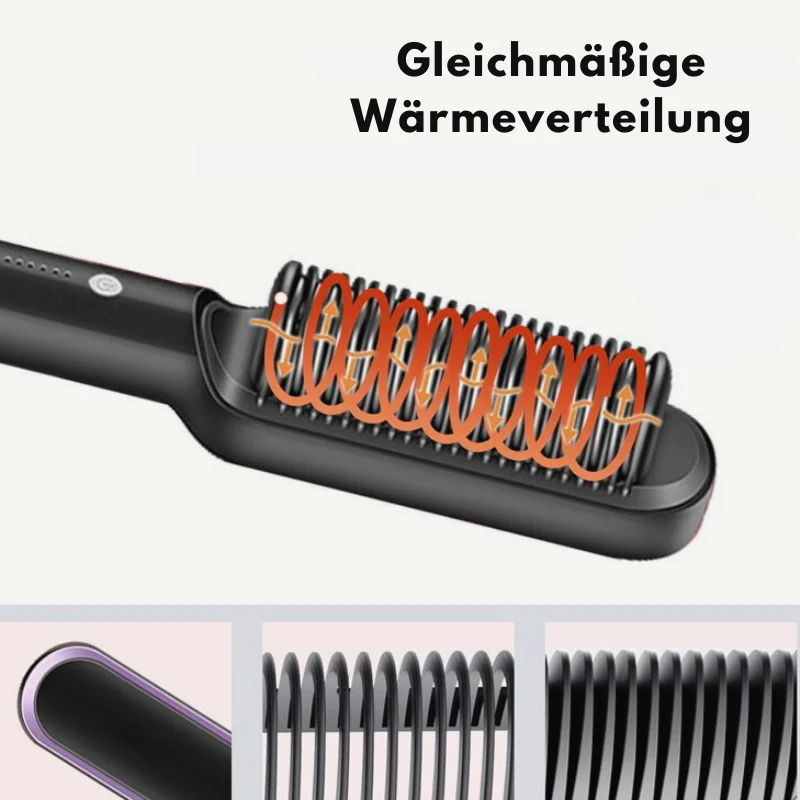 GlamComb⢠| 2-in-1-Haarglättungsbßrste - Image 3