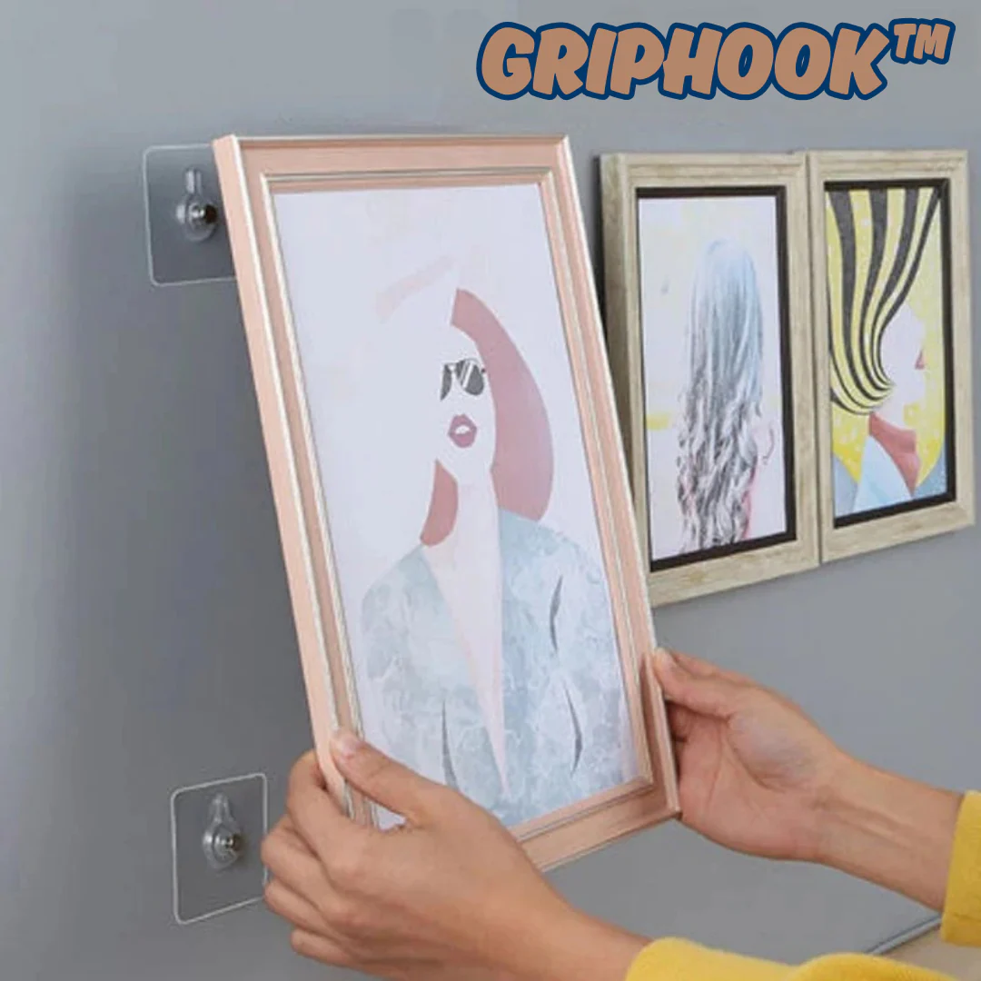 GripHook⢠â Selbstklebende Wandhaken (10+10 GRATIS)