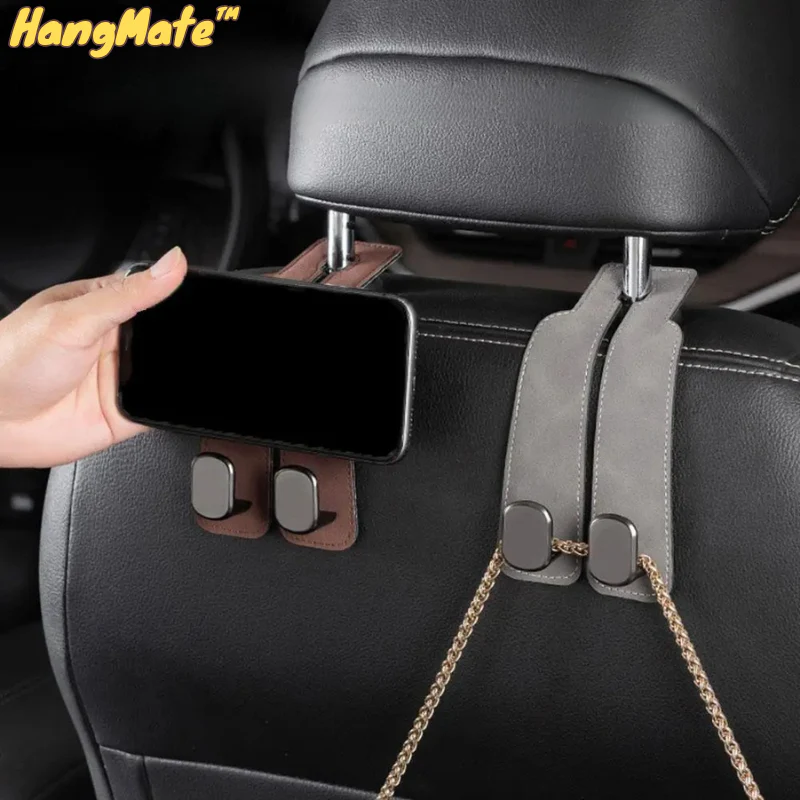 HangMate™ | Leder-Autositzhaken (2+2 GRATIS)