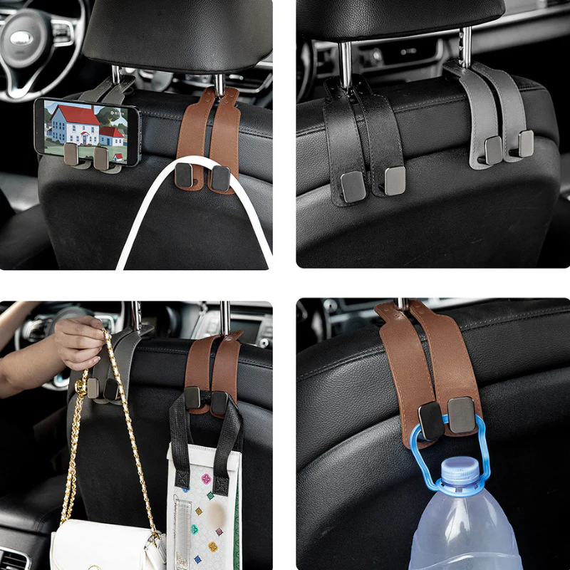 HangMate™ | Leder-Autositzhaken (2+2 GRATIS) - Image 3