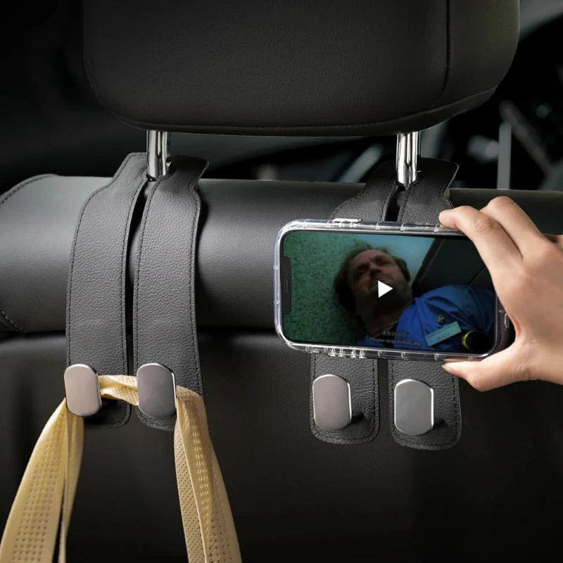 HangMate™ | Leder-Autositzhaken (2+2 GRATIS) - Image 5