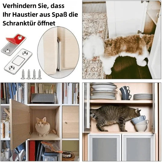 InvisiLock™ | Ultradünne Unsichtbare Schranktürmagnete (4er-Satz) - Image 7