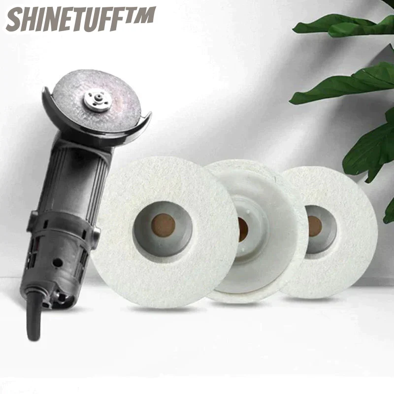 ShineTuff⢠- Set von 3 Woll-Polierscheiben