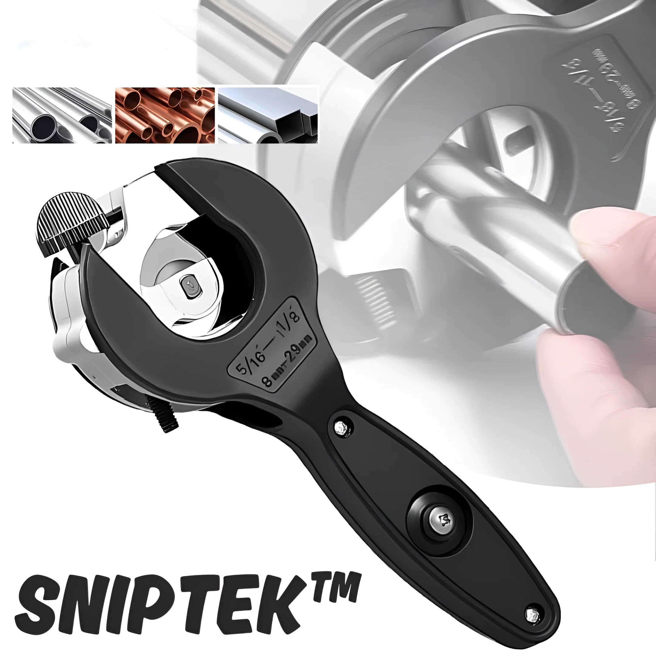 SnipTek⢠- Ratschen-Rohrabschneider