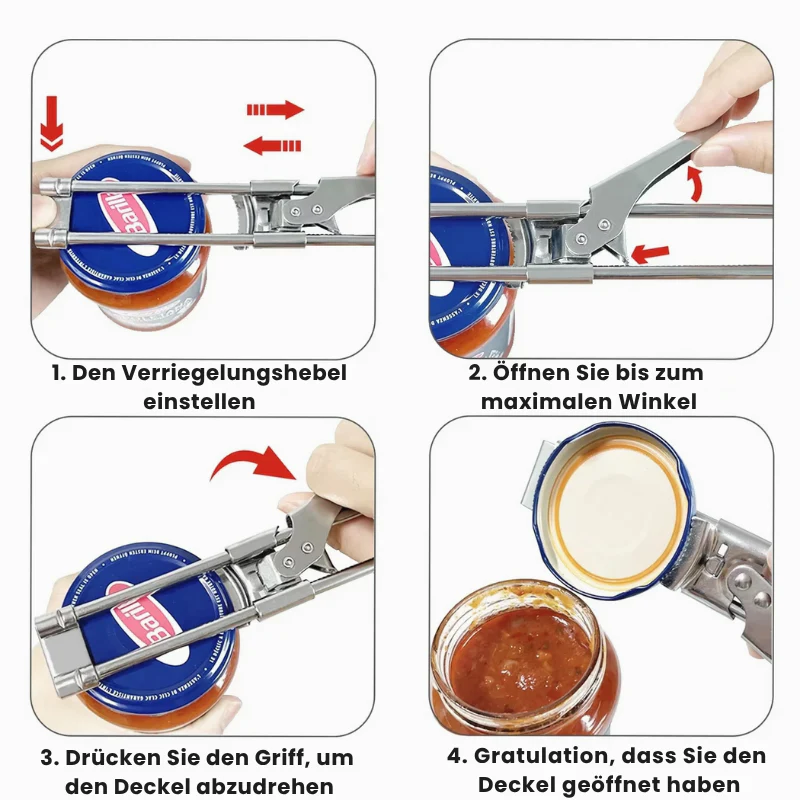TwistEase™ | Verstellbarer Glas- und Flaschenöffner - Image 3