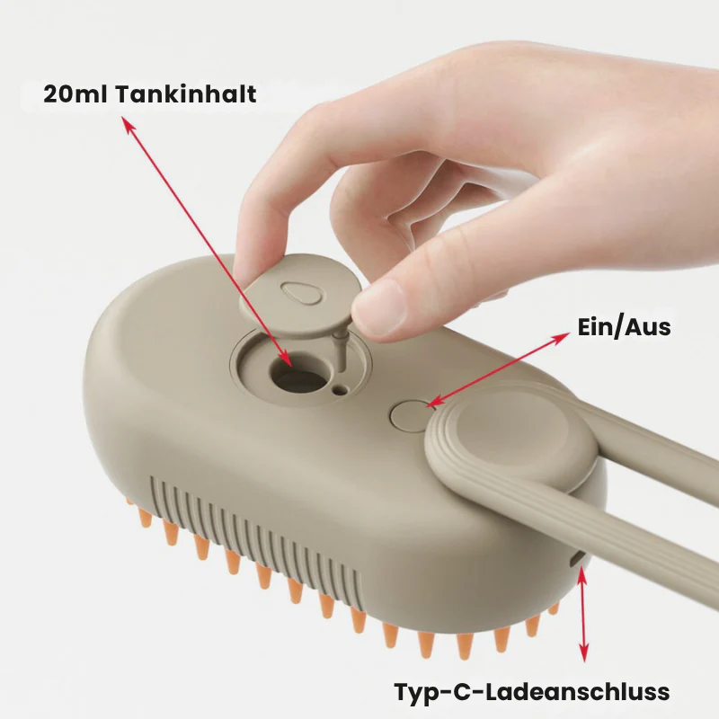 VelvaGroom™ | Dampfbürste für Haustierpflege - Image 5